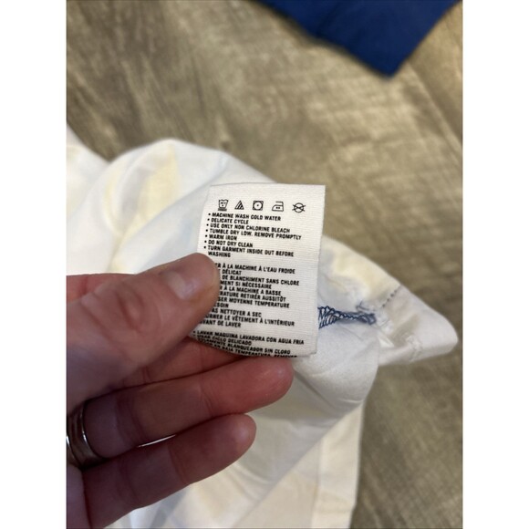 Chicago Cubs Shirt Blue White  lace up Long Sleeve New Era Size Large Womens - Picture 13 of 13